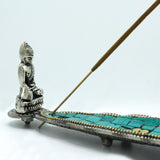 Buddha Long Leaf Tibetan Decor Incense Holder