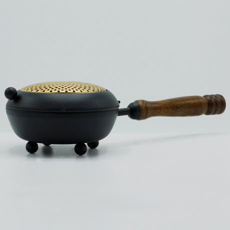 Large Iron Censer Incense Burner - Gold detail