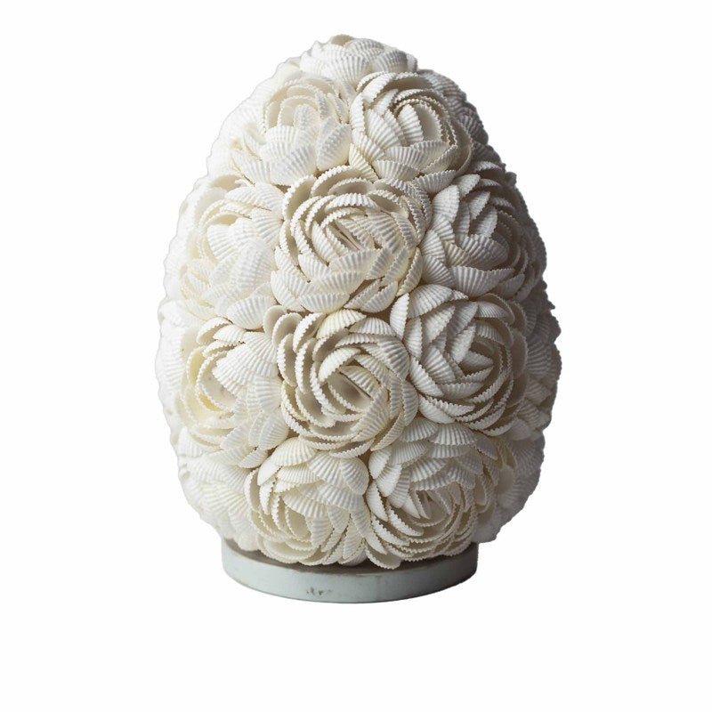 Boho Sea Shell Lamp - Rose Oval - 20cm