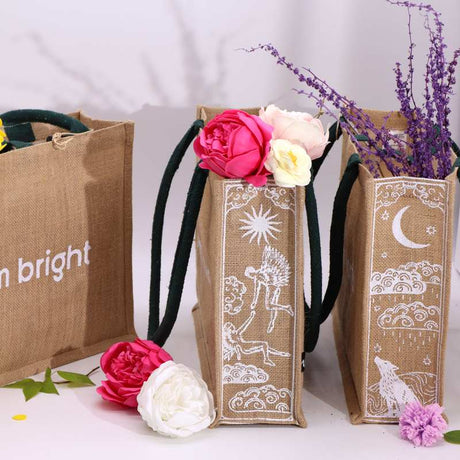 Hop Hare Jute Big Bag - I am Brave