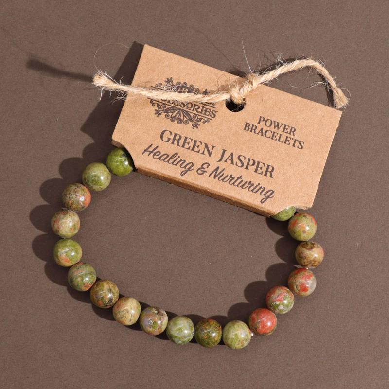 Power Bracelet - Green Jasper