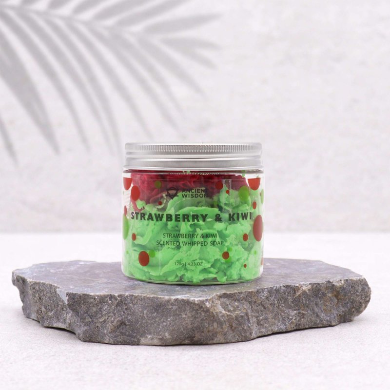 Strawberry & Kiwi Whipped Soap 120g