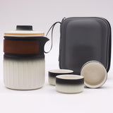 Travel Ceramic Teapot Set - Three Friends - Travel Pack