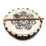 Chakra Shamanic Drum with Sticks - 25cm