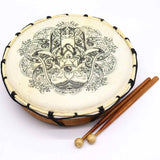 Hamsa Shamanic Drum with Two Sticks - 30cm