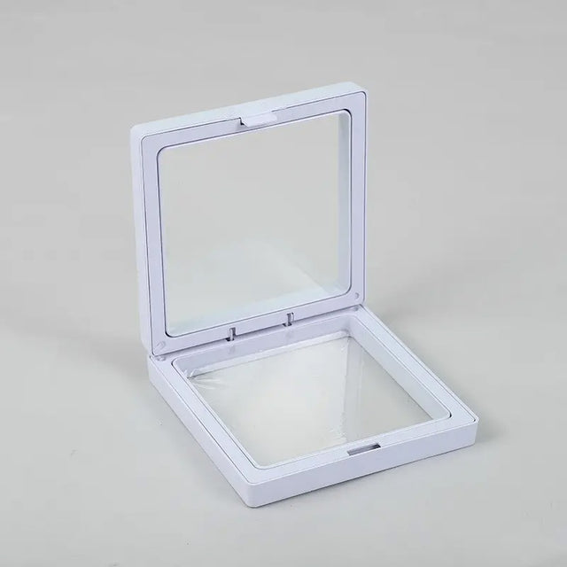 Med 3D Floating Frame Display 9x9cm - White