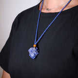 Gemstone Necklace Cord - Navy