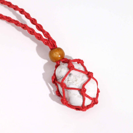 Gemstone Necklace Cord - Red