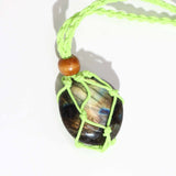 Gemstone Necklace Cord - Green