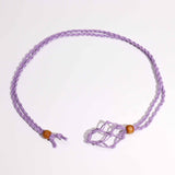 Gemstone Necklace Cord - Purple