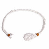 Gemstone Necklace Cord - White