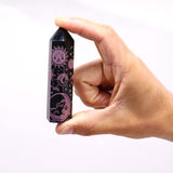 Black Obsidian Point - Mystic Story - Rose Pink