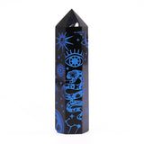 Black Obsidian Point - Mystic Story - Midnight Blue