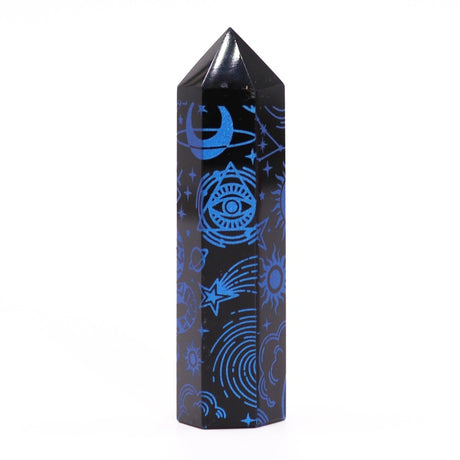 Black Obsidian Point - Mystic Story - Midnight Blue