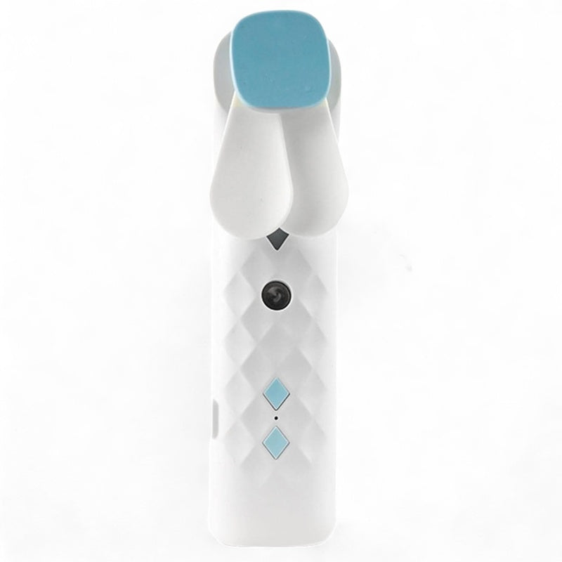 White Nano Mist Face Fan & Spray - USB chargable