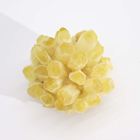 Natural Quartz Cluster - Yellow Ghost Quartz