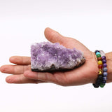 Medium Natural High Grade Amethyst Standing Cluster (approx 350-450gms 7.5-10cm)