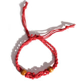 Gemstone Bracelet Cord - Red