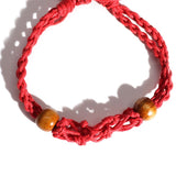 Gemstone Bracelet Cord - Red