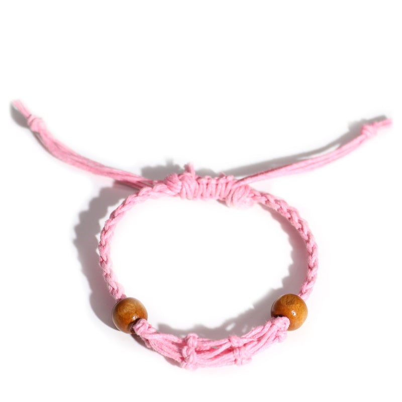 Gemstone Bracelet Cord - Pink