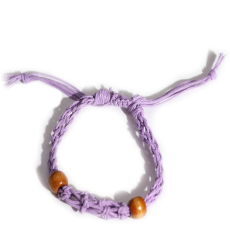 Gemstone Bracelet Cord - Purple