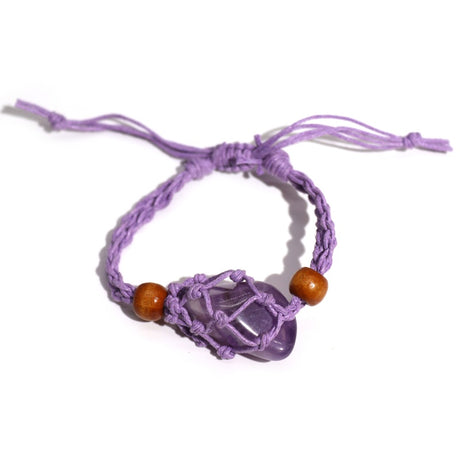 Gemstone Bracelet Cord - Purple