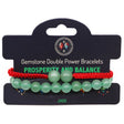 Gemstone Double Power Bracelets- Jade