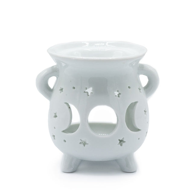 Caildren Oil Burner - Moon Phase - White