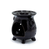 Cauldron Oil Burner - Moon Phase - Black