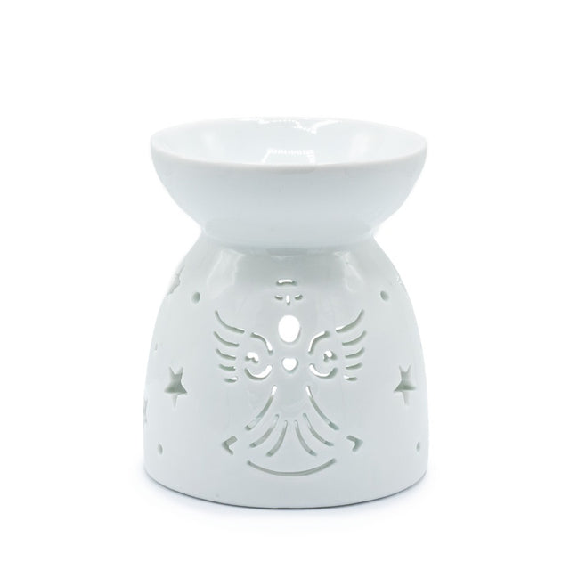 Oil Burner Angel Cut Out- White