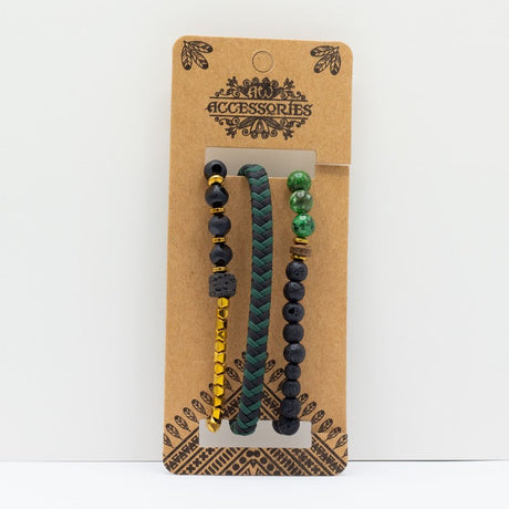 Mens Premium Bracelet Sets - Outdoor Greens (asst)