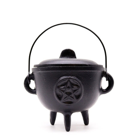 Extra Lrg Cast Iron Cauldron with Pentagon 15x15cm