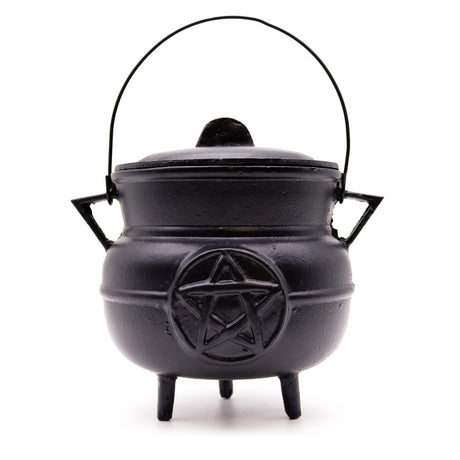 Huge Cast Iron Cauldron with Pentagon 21x15cm