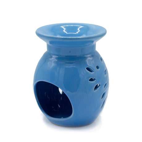 Floral Oil Burner - Blue