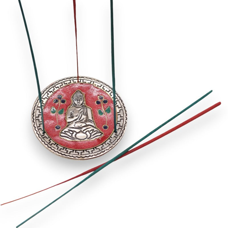 Buddha Red Decor Incense Holder