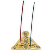 Gold Aluminum Seven Chakra Yoga Incense Holder