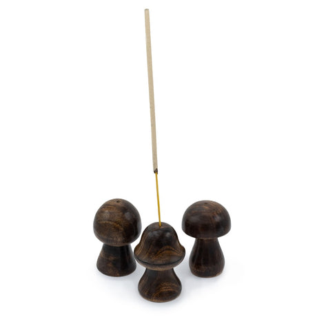 Set of 3 Mini Incense Mushrooms (8cm 7cm 6.5cm)