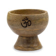 Lrg Ritual Bowl Incense Cone Holder 11x6.cm - Om