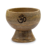 Lrg Ritual Bowl Incense Cone Holder 11x6.cm - Om