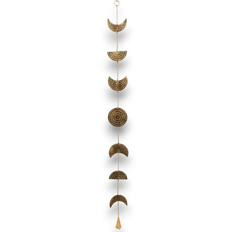 Indian Chimes - Brass Moon Phases Drop with Bell