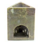 Triangle Soapstone Oil Burner 11x9cm - Elephant