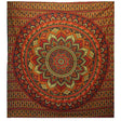 Double Cotton Bedspread + Wall Hanging - Classic Mandala - Green