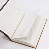 Black Tan Daily Note Book - 100 Lined Pages - 20x15cm