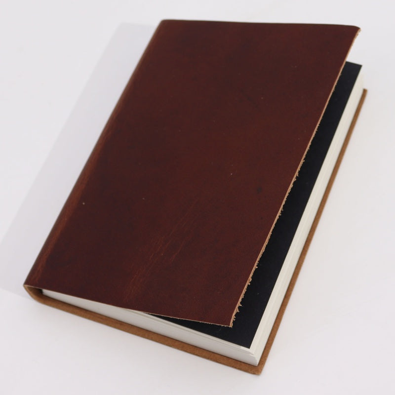 Med Dark Tan Daily Note Book - 100 Lined Pages - 18x13cm