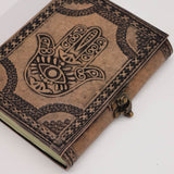 Hamsa - Esoteric Notebook - Antique Grey - 200 pages  Stich Edge- 17.5x12.5x3cm