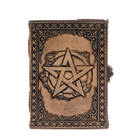 Pentacle - Esoteric Notebook - Anique Grey - 200 pages  Stich Edge- 17.5x12.5x3cm