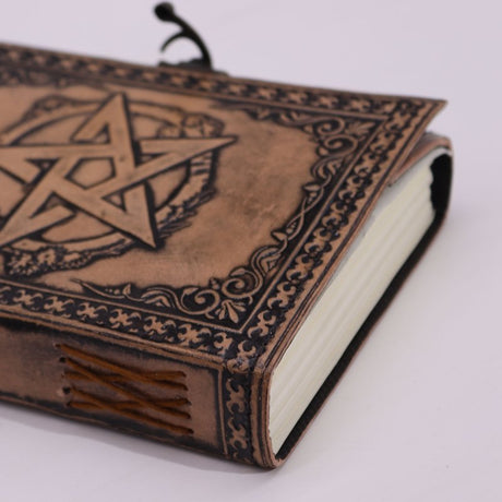 Pentacle - Esoteric Notebook - Anique Grey - 200 pages  Stich Edge- 17.5x12.5x3cm