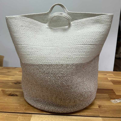 Cotton Rope Laundry / Storage Big Basket 45x40cm - Beige