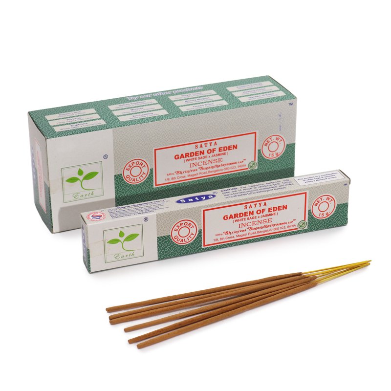 Satya Incense 15gm - Garden of Eden (White Sage & Jasmine)