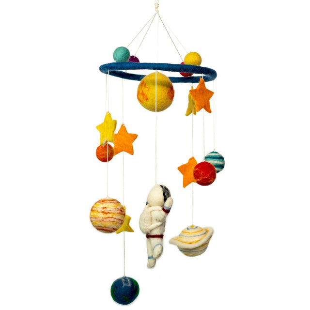 Handmade Felt Mobile - Starman & Planets